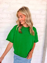 Load image into Gallery viewer, Basic Work Kelly Green Top