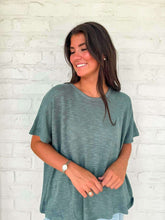Load image into Gallery viewer, Sunset Stroll Ash Jade Oversized Top