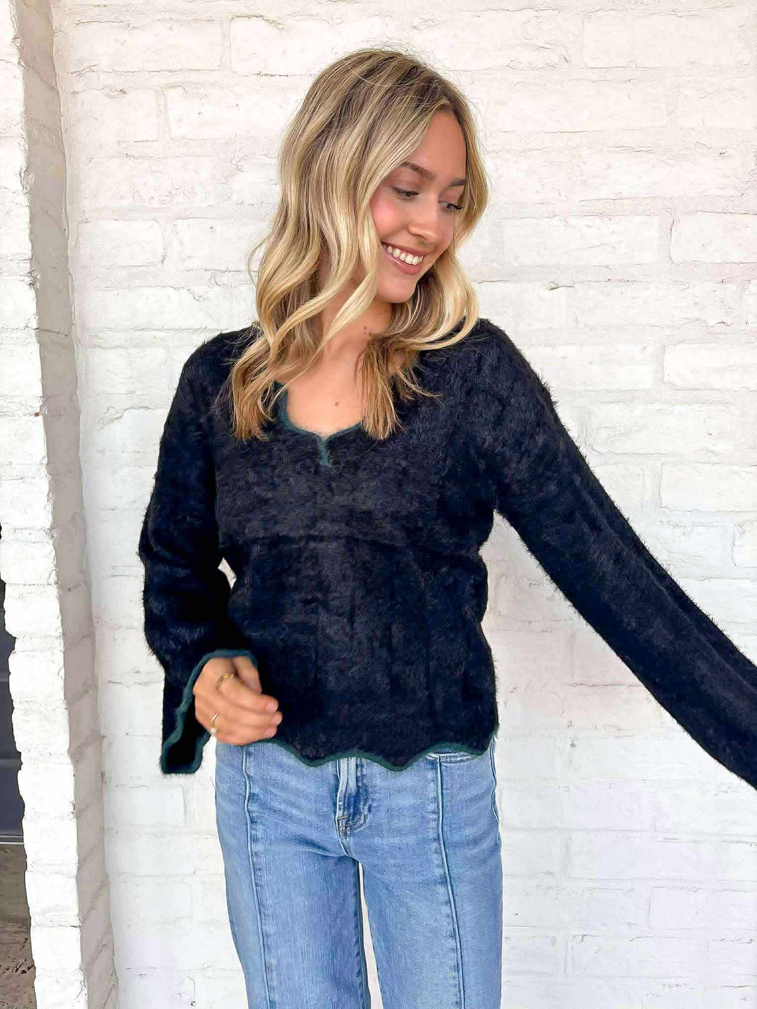 Just Say It Black Top