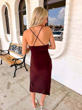 Load image into Gallery viewer, Forever More Brown Midi Dress