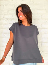 Load image into Gallery viewer, In A Daydream Ash Grey Scuba Top
