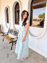 Load image into Gallery viewer, Care For Me Blue Midi Dress