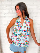 Load image into Gallery viewer, THML Lobster Art White Top