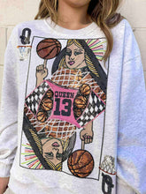 Load image into Gallery viewer, Queen Of Sparkles Basketball Queen Card Sweatshirt