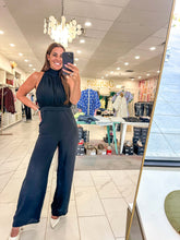 Load image into Gallery viewer, Powerful Enough Black Jumpsuit