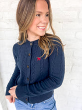 Load image into Gallery viewer, Falling For The Truth Navy Top