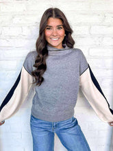 Load image into Gallery viewer, THML Warm Winters Color-block Sweater
