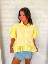 Load image into Gallery viewer, Sunshine Always Yellow Top