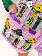 Load image into Gallery viewer, Queen Of Sparkles Diamond Mardi Gras Porches Short