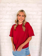Load image into Gallery viewer, Basic Work Cabernet Top