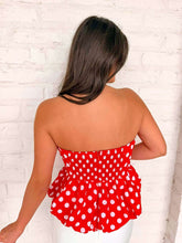 Load image into Gallery viewer, Back To The Season Red Top