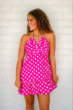 Load image into Gallery viewer, Save My Life Pink Polka Dot Dress