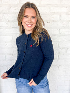 Falling For The Truth Navy Top
