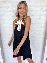 Load image into Gallery viewer, Flourish Remains Black Polka Dot Dress