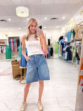 Load image into Gallery viewer, Jolie Bermuda Denim Shorts