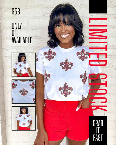 Jordan Amanda University Of Louisiana At Lafayette White Fleur De Lis Exclusive