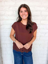 Load image into Gallery viewer, Align The Time Brown Top