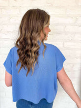 Load image into Gallery viewer, Here When Needed Cornflower Blue Top
