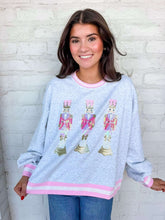 Load image into Gallery viewer, Jordan Amanda Three Little Pink  Christmas Nutcracker Sweatshirt