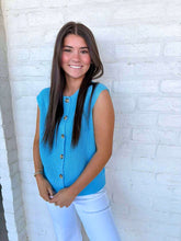 Load image into Gallery viewer, Refine Your Design Blue Top