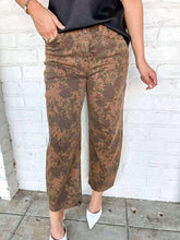 Load image into Gallery viewer, The Floral Barrel Brown Denim Jean