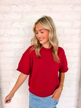 Load image into Gallery viewer, Basic Work Cabernet Top