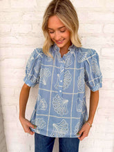 Load image into Gallery viewer, Sweet Escape Blue Top