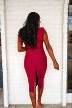 Load image into Gallery viewer, Classy And Sassy 2.0 Burgundy Dress