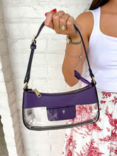 Load image into Gallery viewer, Clear Purple Faux Leather Shoulder Hand Bag