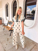 Load image into Gallery viewer, Polka Dot Fever Oatmeal Pant Set