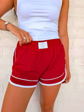Load image into Gallery viewer, Easy Breezy Cabernet Athletic Shorts