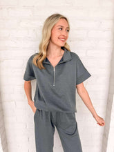 Load image into Gallery viewer, Eyes On You Charcoal Pant Set