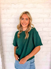 Load image into Gallery viewer, Basic Work Hunter Green Top