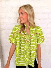 Load image into Gallery viewer, Time To Vacay Green Top