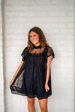Load image into Gallery viewer, Make A Deal Black Lace Dress