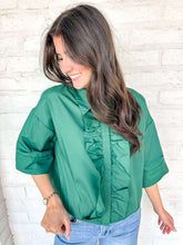 Load image into Gallery viewer, The Weekend Mood Green Top
