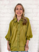 Load image into Gallery viewer, Enough Talking Olive Top