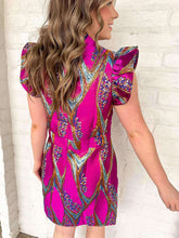 Load image into Gallery viewer, THML Girls Night Out Magenta Dress