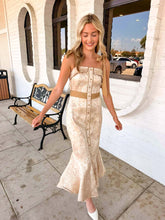 Load image into Gallery viewer, Light The Way Taupe Dress