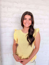 Load image into Gallery viewer, Chasing The Sun Yellow Top