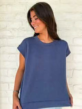 Load image into Gallery viewer, In A Daydream Blue Indigo Scuba Top