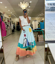 Load image into Gallery viewer, Queen Of Sparkles Light House Midi Skirt