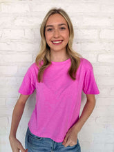Load image into Gallery viewer, Fill My Cup Cropped Heather Mauve Tee