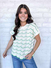 Load image into Gallery viewer, Perfectly Poised Green Knit Sweater