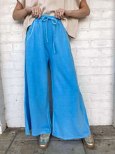 Load image into Gallery viewer, Around Town Deep Sky Terry Washed Pants