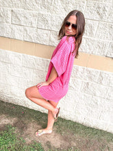 Load image into Gallery viewer, Summer Time Blues Romper Pink