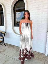 Load image into Gallery viewer, So Alive Maxi Ecru Brown Dress