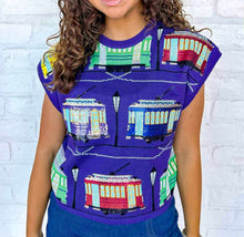 Load image into Gallery viewer, Queen Of Sparkles Dark Purple Street Car Short Sleeve Top