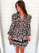 Load image into Gallery viewer, Wildflower Season Black Dress
