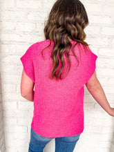 Load image into Gallery viewer, Talk The Talk Fuchsia Top